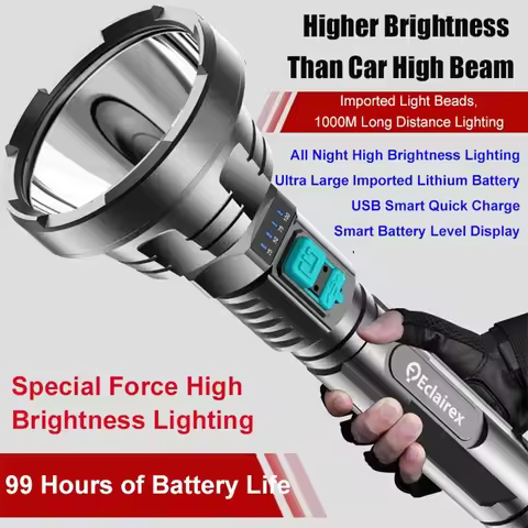 Eclaire Xenon High Brightness Led Far-Range Torch Multifunctional Strong Light Flashlights Outdoor P