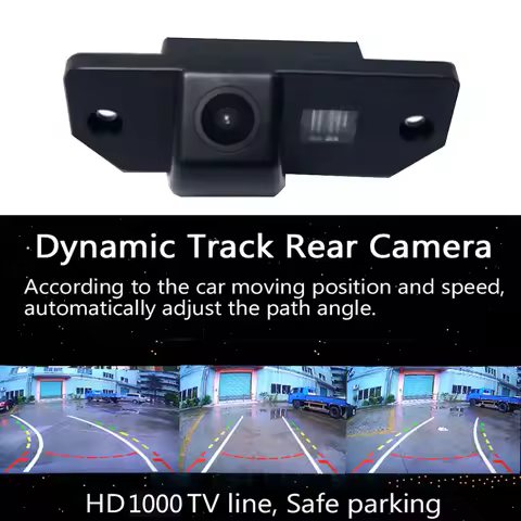 Car Rear View Camera Parking Reverse Backup Dynamic Track CCD HD Color for Ford Focus 2 Sedan C-Max 