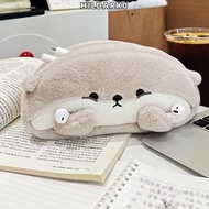 HILDARK0 Pencil , Large Capacity Plush Pen Bag, Multi-function Otter Penguin Stationery Bag Student