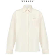 SALISA - OVERSIZED SHIRT FW25 Eggshell *PRE-ORDER 2 WEEKS