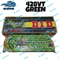 DID T Ring 428 VT 122L/ 132L Motorcycle Chain Green Rantai Motosikal