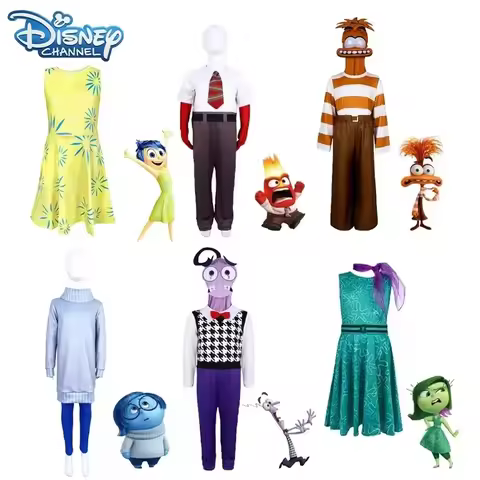 New Anime Movie Anxiety The Inside Out 2 Cosplay Joy Sadness Anger Disgust Fear Cosplay Costumes Sui