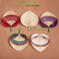 High-quality decorative bamboo fans made by colorful handwoven artisans - Decorative Fans, Cool Fans