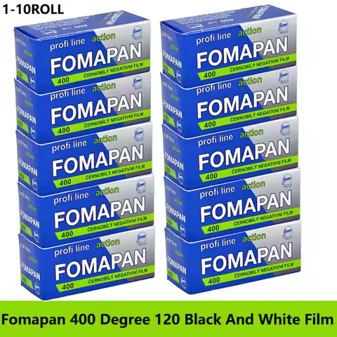 1-10 ROLL FOMAPAN Action 400 120mm Black White Film Negative Film ISO 400 Suitable Retro Film For Ko