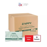Zappy Baby Wipes All Natural Food Contact 2x15’s (6/12/36 packets)