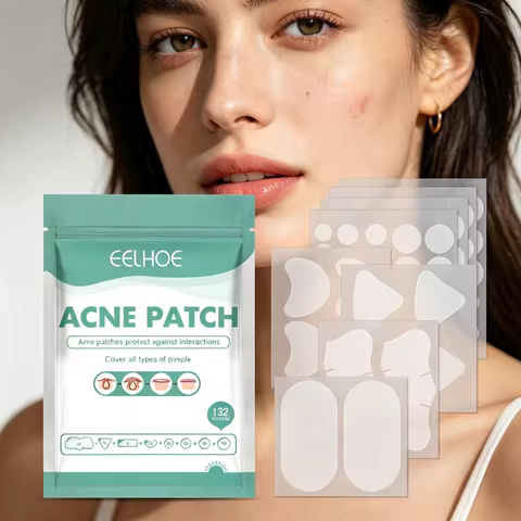 EELHOE Hydrocolloid Acne Patches Pimple Removal Smoothing Skin Repair Blemish Care Invisible Breatha
