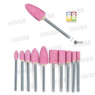 6mm Pink Abrasive Mounted Stone Grinding Stone