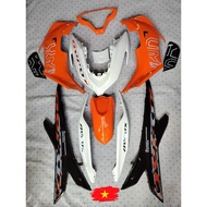 🇻🇳AEROX NVX V2 COVER SET VIETNAM OREN-WHITE🍊