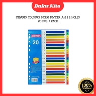 Colours Index Divider A-Z Kidario | 11 Holes | 20 Pcs / Pack