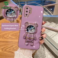 Luxury 3D Glitter Astronaut Bear Quicksand Bracket Phone Case Soft TPU Back Cover For Samsung Galaxy J2 Prime/J3 2017/J330/J4 Plus/J5 2017/J5 Pro/J5 Prime/J6 Plus/J7 2017/J7 Pro/J7 Prime/Note 10 Plus/Note 20 Ultra