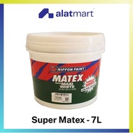 Nippon Paint Super Matex 7 Liter | BS9102 / 15245 Maxi White | Cat Dalaman Putih Premium