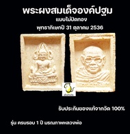 พระผงสมเด็จองค์ปฐม   หลวงพ่อฤาษีลิงดำ วัดท่าซุง  รุ่นครบรอบ 1 ปี มรณภาพหลวงพ่อ  รับประกันของแท้จากวัด100%