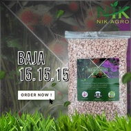 BAJA SAWIT EMAS NPK 15:15:15 1kg - Baja Kimia Fertilizer Seimbang untuk Pertumbuhan Pokok Buah Sayur