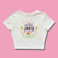 Baby Tee Anita Max Loko Y2k Style Crop Tee