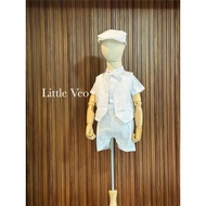 All White Christening 5pc Set Boy