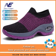 2025 New Eager Women Sneakers Fashion Air Cushion Running Shoes Comfortable Sock Slip-On Shoes Platf