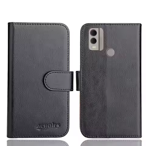 Nokia C20 C3 C32 G10 X10 Plus Case 6 Colors Fashion Flip Wallet Card Slots Slip-resistant Leather Co