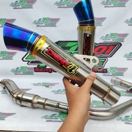 Daeng Sai4 Open Specs Exhaust Big Elbow for pipe Bajaj ct100 Skygo125 Rusi tc125 Tmx125