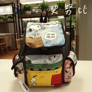 Li Shi Bao ถุงกันน้ำกระเป๋ากระเป๋าเดินทางน้ำหนักเบา Snoopy กระเป๋าเป้สะพายหลังกระเป๋า7839ขนาดใหญ่