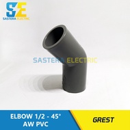 Keni 45 Degree 1/2" inch Grest Knee/ 1/2 inch 45 degree PVC / L 1/2 45 Elbow/ 1/2 45 Degree