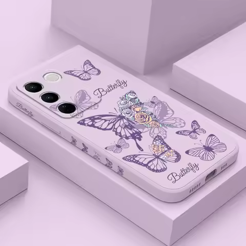 Half Rose Phone Case For VIVO V30 V29 V29E V27 V27E V25 V25E V23 V23E V21 V20 Y20 Y12 Y21 Y22 Y50 Y3