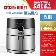 Elba Air Fryer Digital 5.0L EAF-K5130D(SS) | 3.2L EAF-J3213D(BK) | Fryer Cooker | 空氣炸鍋 | Penggoreng 