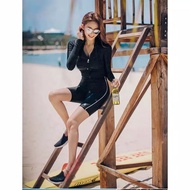 SAF - KIKO black bikini set 3 pcs woman premium / korean swimwear / beachwear bali / tankini rashgua