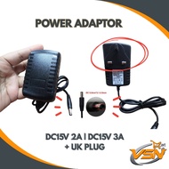 ADAPTOR AC-DC 15V 2A 15V 3A 12V1A 12V2A  5V2A UK SWITCHING POWER SUPPLY POWER ADAPTOR