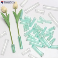 DREAMFOREST 100/200Pcs PVC Flower Fresh-keeping Tube Cap Water Storage Tube Flower Arrangement Flowe