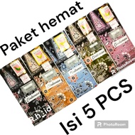 Business Savings Package Contains 5 PCS Fine Primisima Women's Batik Sarongs, Two Leaf Cent Cap, Las