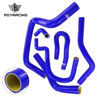 blue & yellow 6PCS Silicone Radiator Hose kit For HONDA CIVIC DOHC Type R DC2 EK4/9 B16A/B B18C With