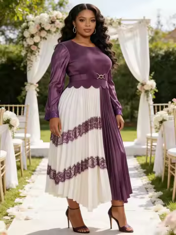 Plus Size Long Dresses For Women African Ankara Dashiki Long Sleeve Dress Birthday Wedding Evening G