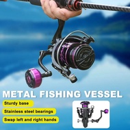 Shimano reel HP500-7000 Spinning reel Mesin Pancing 30kg Drag Fishing Reel Fishing Accessories 12+1BB Double Spool