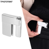 TPKSFSF98KF Belt Buckle, Black/Silver ABS Waist Adjuster, Reusable 5.8*5.1*1.35CM Pant Waist Clip Da