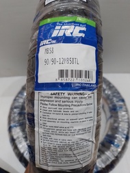 ยางนอก (IRC) MB.58 90/90-12 T/Lรหัส:TY03511รุ่น:LEAD-125ล้อหน้า