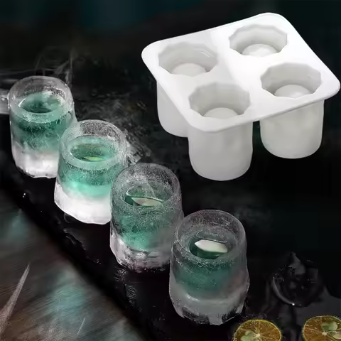 Ice Cup Cube Tray Mold Makes Shot Glasses Ice Mould Novelty Gifts Ice Cube Tray Summer Drinking Tool
