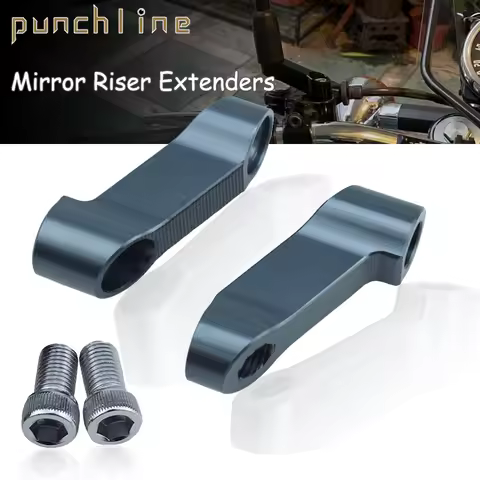 For Z250 Z300 Z650 Z900 Z900RS Z800 Z1000 Z750 ER-6N/6F RH Mirror Riser Extenders Spacers Extension 