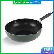 Yujin TOSCO | Artbox Yujin Tosco Water Outlet Speed Marble Coating Wok Pan 28cm Deep Pan / Commercia