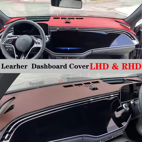 Leather Dashmat Automobile Dashboard Cover Dash Mat Anti-UV Accessory For Mercedes Benz MB W214 E220