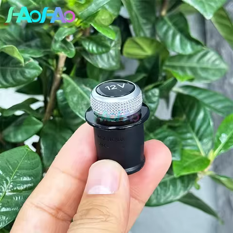 Chrome plated cigarette lighter cover, 12V, suitable for Audi Q1 Q3 Q5 Q7 Q2 A1 A3 A4 A5 A7 A8 TT RS