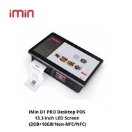 iMin D1-PRO Desktop POS 13.3 inch LED Screen 8-Core Android 11 with Scanner & Printer (2GB + 16G/ NF