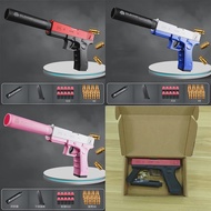 Toy Pistol Soft Bullet Toy Guns M1911 Shell Ejected Foam Darts Blaster Manual Airsoft Weapon with Si