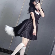 Handmade Animal Ear Animal Tail Plush cosplay Accessories Props Fox Tail Wolf Tail Fox Girl lolita A