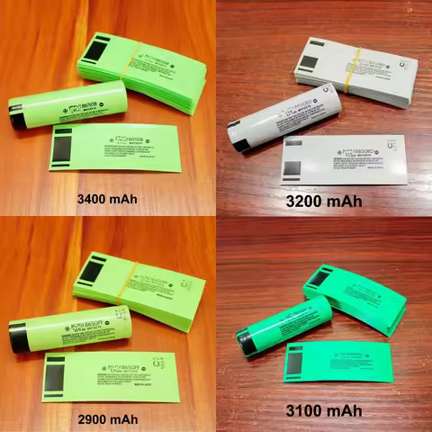 100pcs/lot 18650 lithium battery shrink film PVC heat shrinkable tube battery packaging skin packagi
