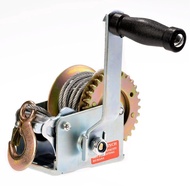 600LBS/1200LBS 1-Ways Hand Winch Crank Gear Steel Cable For 4x4 Pickup ATV Boat Gear Ratio : 3.1:1 2