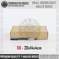 Starbox S6 Small Brown Kraft Mailer Box T-Mailer Box Corrugated Box Shipping Box Packaging Box