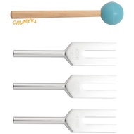 4Pcs/Set Aluminum Alloy Angel Crystal Tuning Fork 4096Hz/4160Hz/4225Hz Energy Tuning Fork