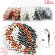 LILAC Shower Filter, 3 Kinds Mineral Stone Bead Bath Ball Filter, Shower Head Filter Beads Refill
