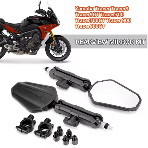 WB1 2 PCS Adventure Cruiser Off-road Motorcycle Modified Rearview Mirror For Tracer Tracer9 Tracer9G