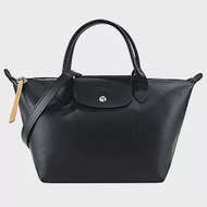 LONGCHAMP LE PLIAGE CITY系列PVC帆布兩用水餃包(小) 黑